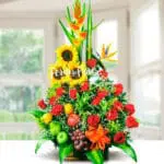 Floral Arrangement with Tropic Fruits